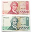 Chorwacja 50000 i 100000 dinara